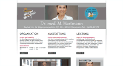 Desktop Screenshot of doktor-m-hartmann.de