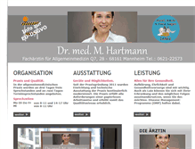 Tablet Screenshot of doktor-m-hartmann.de